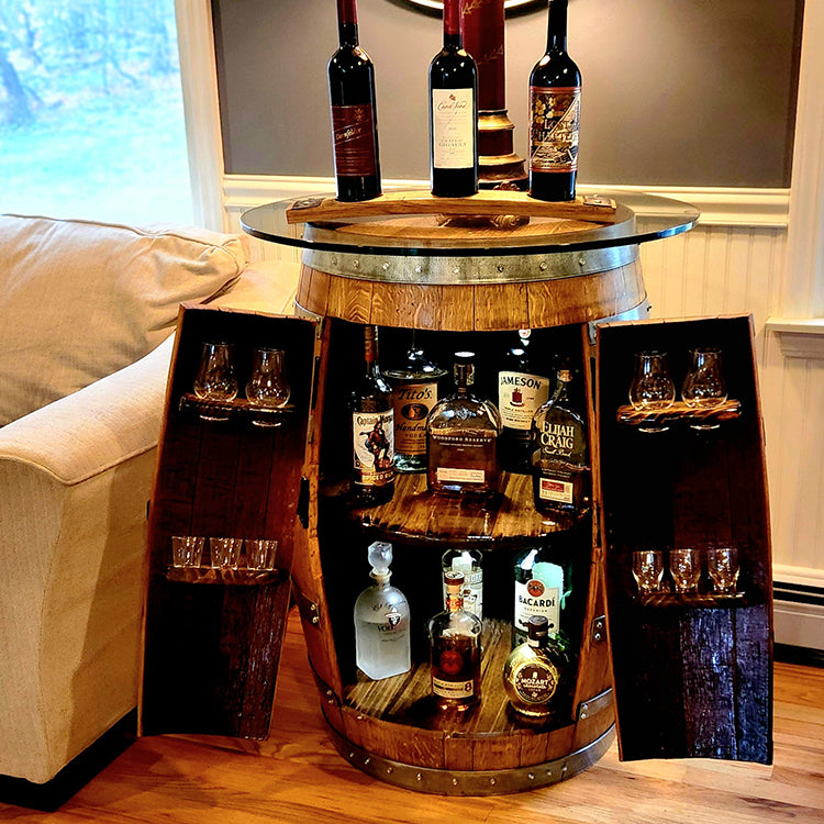 Authentic Barrel TABLE with Storage