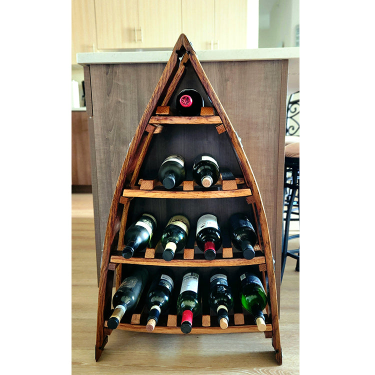 12 Bottle A-Frame Stave Wine Rack