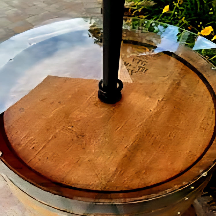 Wine Barrel Umbrella Bistro Table