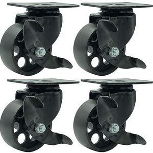 Upgrade to Pub Height by adding 3" Antique Caster Wheels -  Add-On