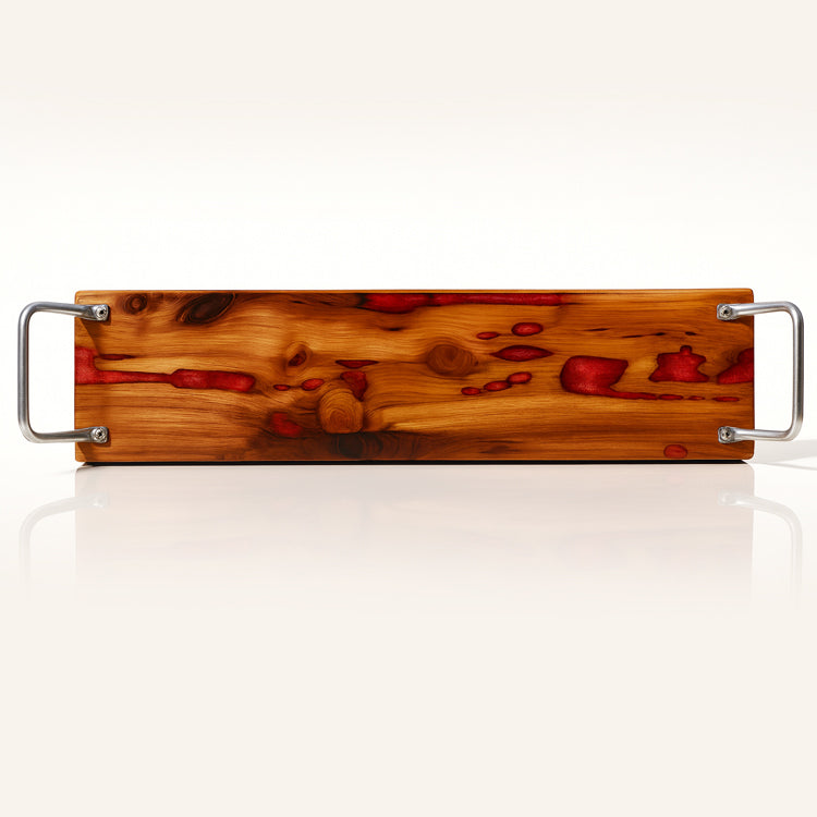 Artisan Wood Charcuterie Board with Epoxy Resin Inlay