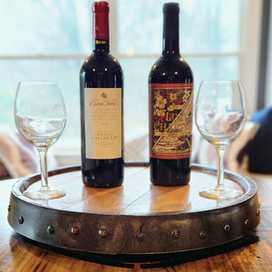 Barrel Head and Hoop LAZY SUSAN -  18" and 22"