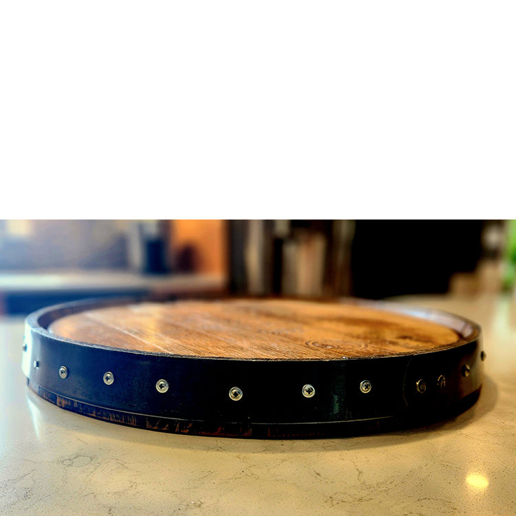 Barrel Head and Hoop LAZY SUSAN -  18" and 22"