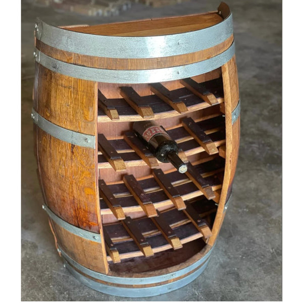 Half Rack Beer Half Barrel CABINET and Wine Rack - The Barrel Lady