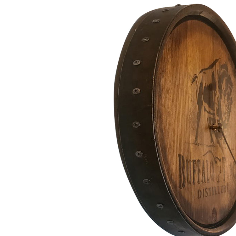 Barrel Head & Hoop - Full Barrel Top - Wall Clock