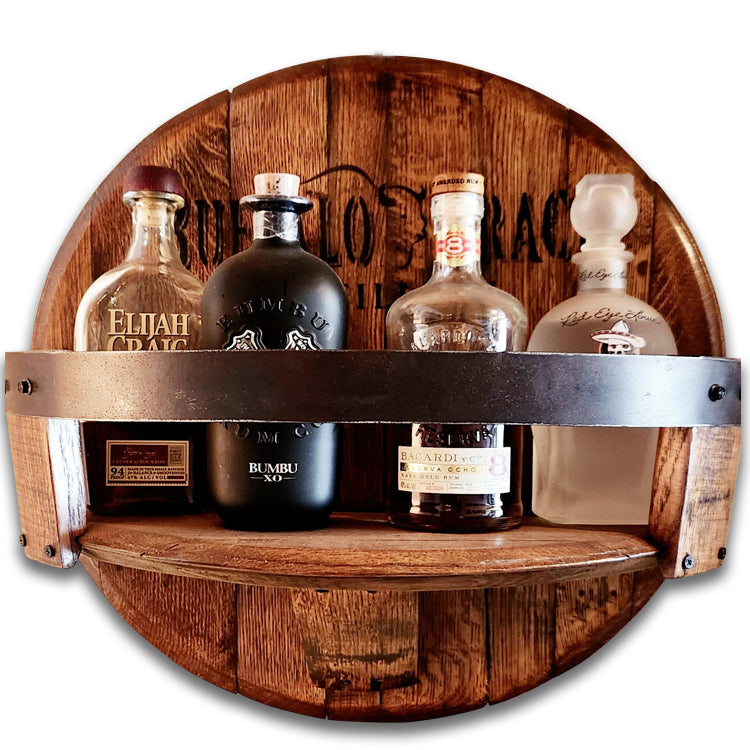 Barrel Head  Wall Shelf