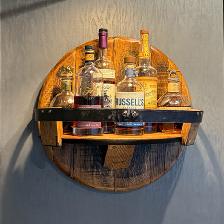 Barrel Head  Wall Shelf