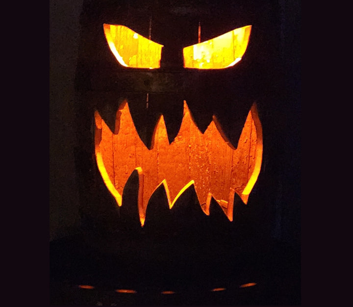 *HOLIDAY SPECIAL*  Jack-O-Lantern Barrel