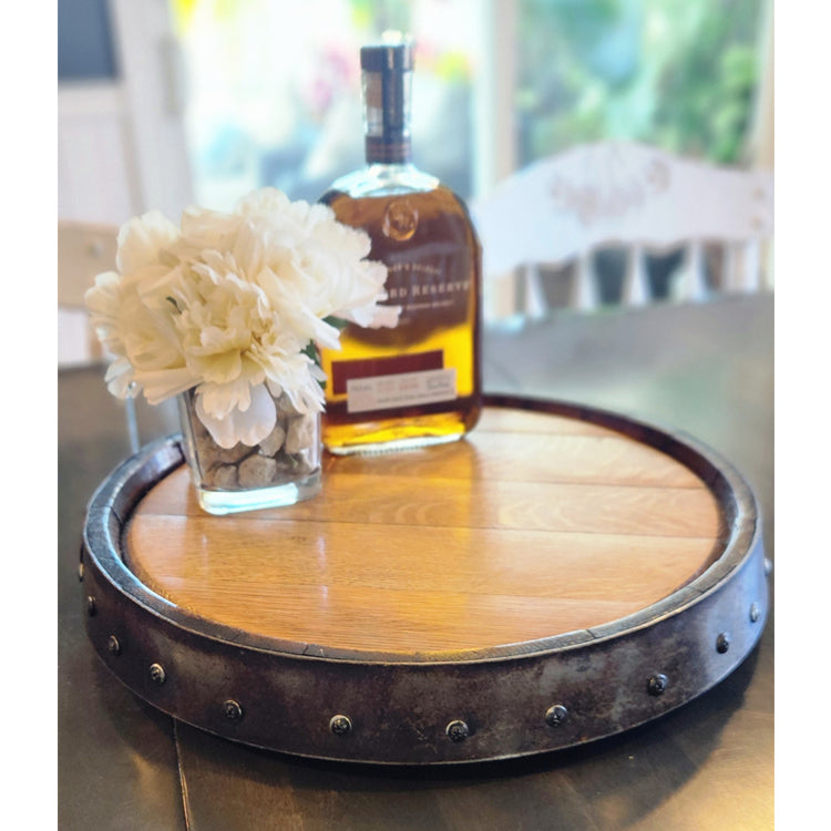 Barrel Head and Hoop LAZY SUSAN -  18" and 22"