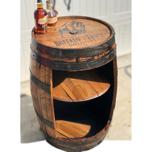 Authentic Open-Faced Whiskey Barrel CABINET