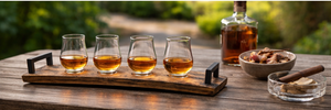 Flight Board for Whiskey Tasting - Available with 3, 4, or 5 Glasses