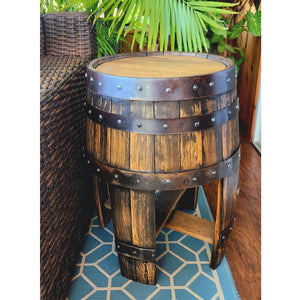 Whiskey Barrel Side / End Table