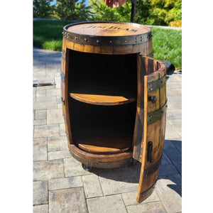 Authentic Whiskey or Wine Barrel CABINET with Storage