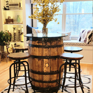 Authentic Barrel TABLE - no storage