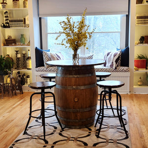 Authentic Barrel TABLE - no storage