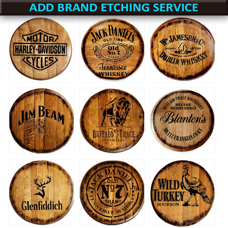 Barrel Head & Hoop - Full Barrel Top - Wall Clock