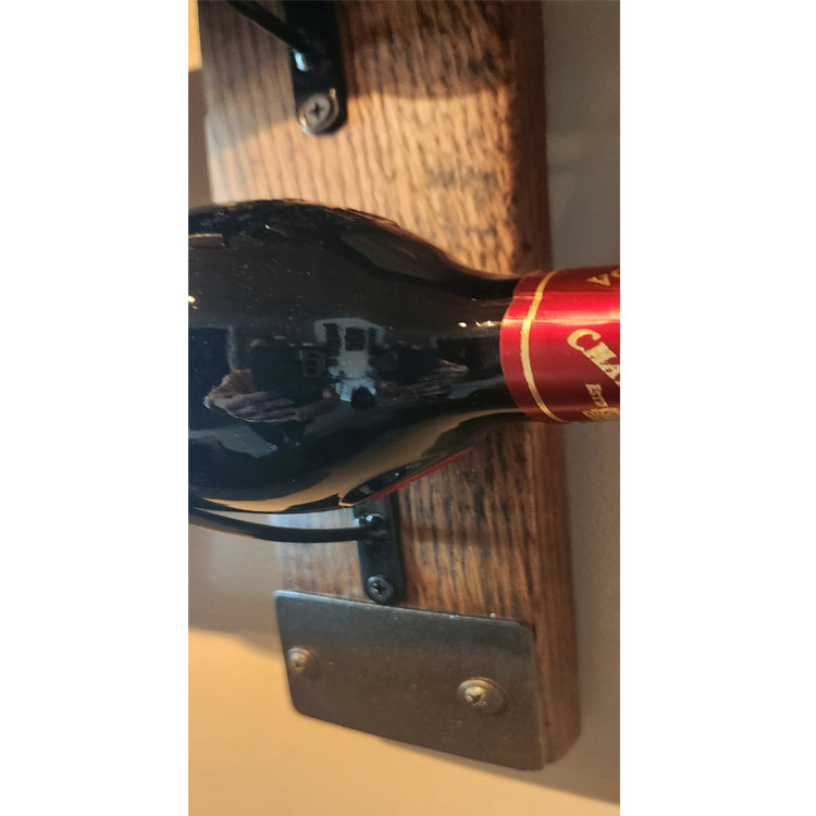 Barrel Stave Wall Mounted Wine Rack